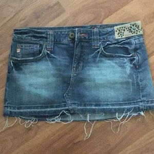 Mini Jean Skirt